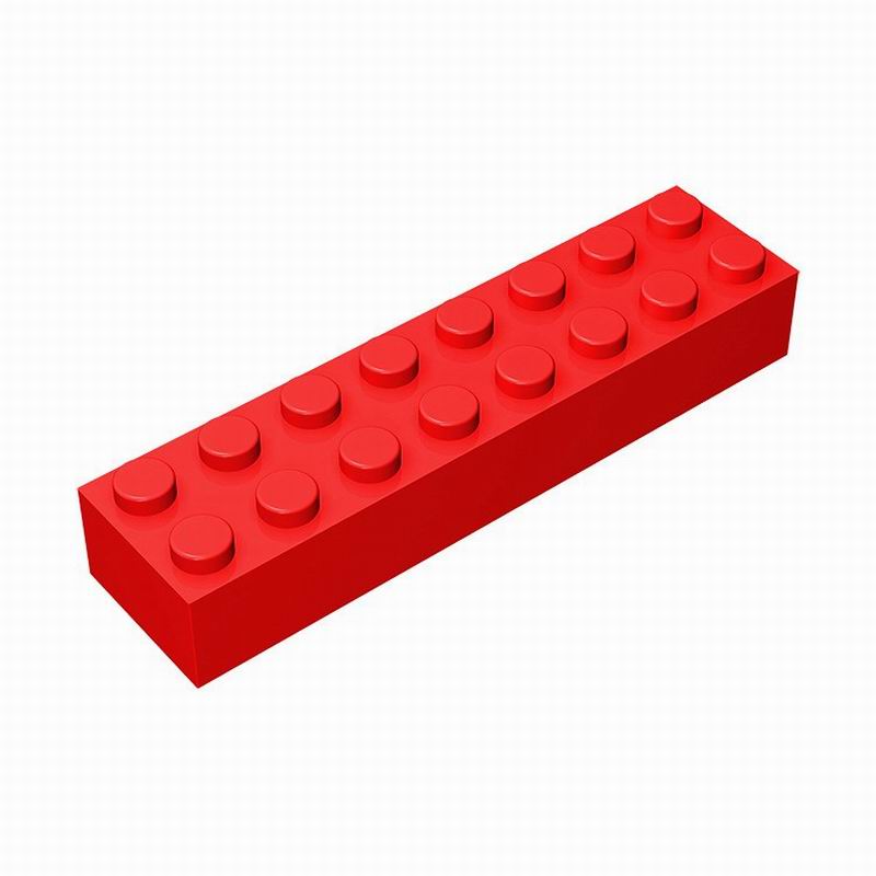 10 шт. Кирпичики 2x8 3007 MOC Технологические кирпичики DIY Детали Строительные блоки Совместимые Собираемые Частицы
