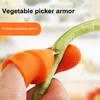 Резак для большого пальца, набор ножей для сбора фруктов и овощей, силиконовые напальчники, портативный садовый инструмент для обрезки клубники, винограда