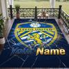 Custom Text Printed Rug Leeds United Non Slip Floor Carpet For Home Room Decor