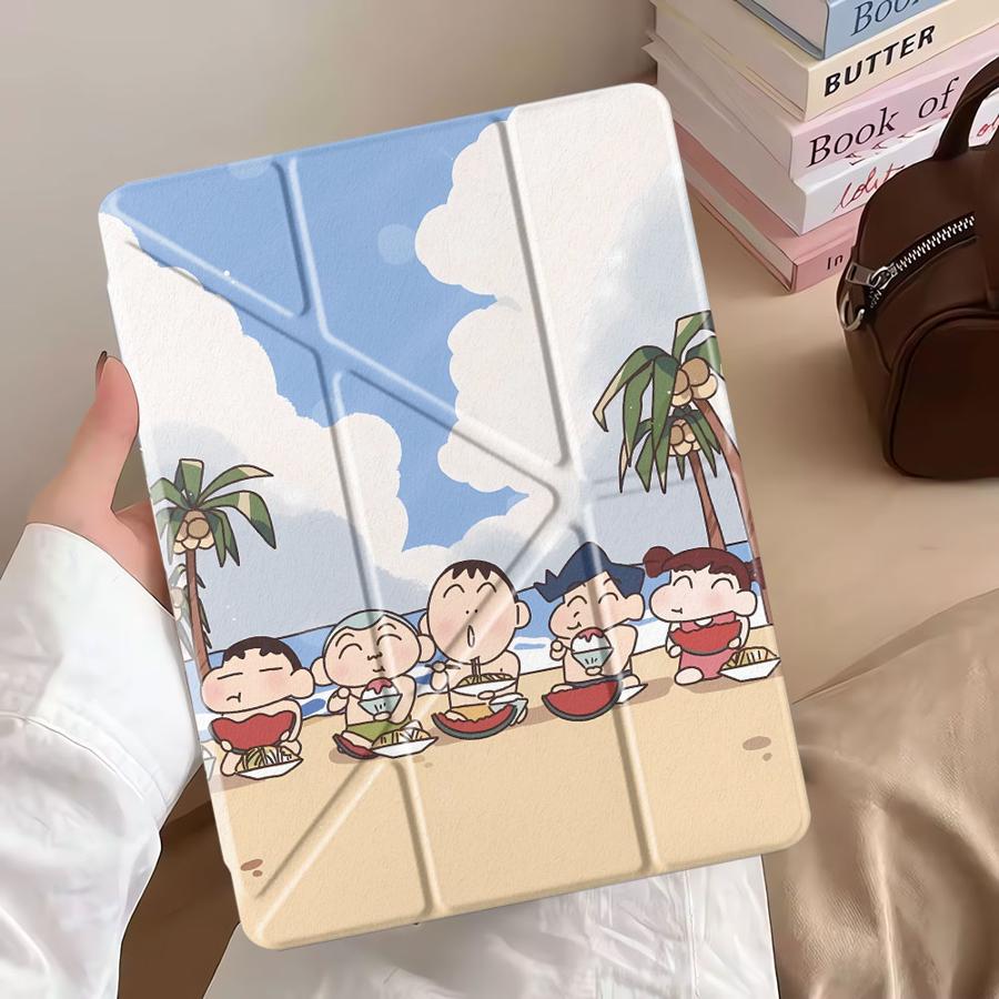 Tablet Case For iPad Pro 2025 Pro 11th 10th 9th 8th 7th 12.9inch Air 4 5 M3 M2 1 2 M4 11inch Mini 6 7 Holder Cover Cra-yons