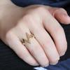 Unisex Fashion Zigzag Arrow Shape Band Alloy Knuckle Finger Ring Jewelry Gift