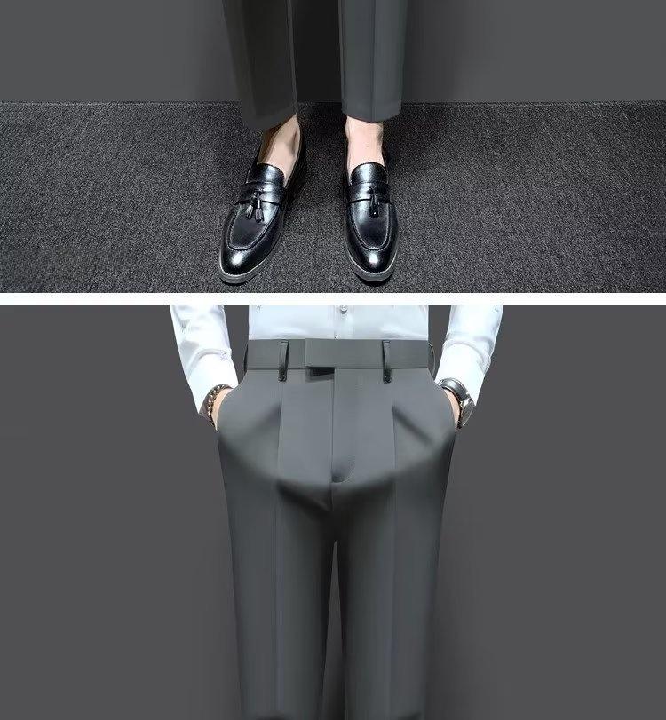 Трендовые мужские повседневные брюки со средней посадкой 2024 года — универсальная посадка Nine-Point для весны и осени