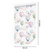 Balloons wallpaper in delicate colors for living room and bedroom 50x1000