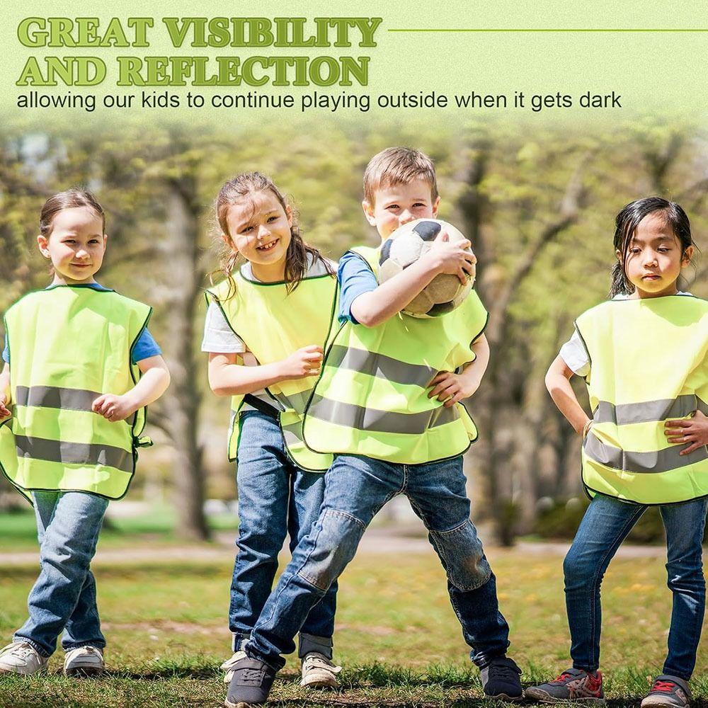 High Visibility Reflective Vest Fluorescent Reflective Clothing New Safety Vest  Kids