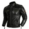 Chinese Size Protective Rider Clothing Natural Cow Leather Jacket Men Motor Biker Coat Mens Motorcycle Jacket Genuine Leather 2XL-5XL