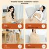 Portable Electric Heated Shawl Warmer Travel Blanket Washable Outdoor Small Home User Without Power Bank