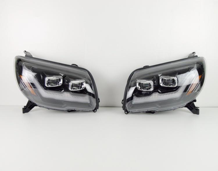 Светодиодная фара в сборе с ДХО и Bi-Xenon линзой для Toyota Supra 4Runner 03-09