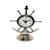 Хромированные настольные часы, латунные настольные часы, часы с якорем и штурвалом, эксклюзивный подарок для любимых