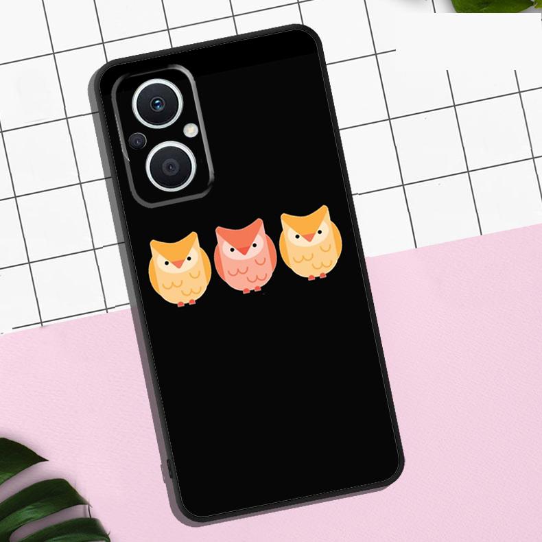 Милый чехол с совами для OPPO Reno 7 8 10 11 12 13 Pro 13F 12F 11F 8T OPPO Find X8 Pro X6 X3 X5 Lite