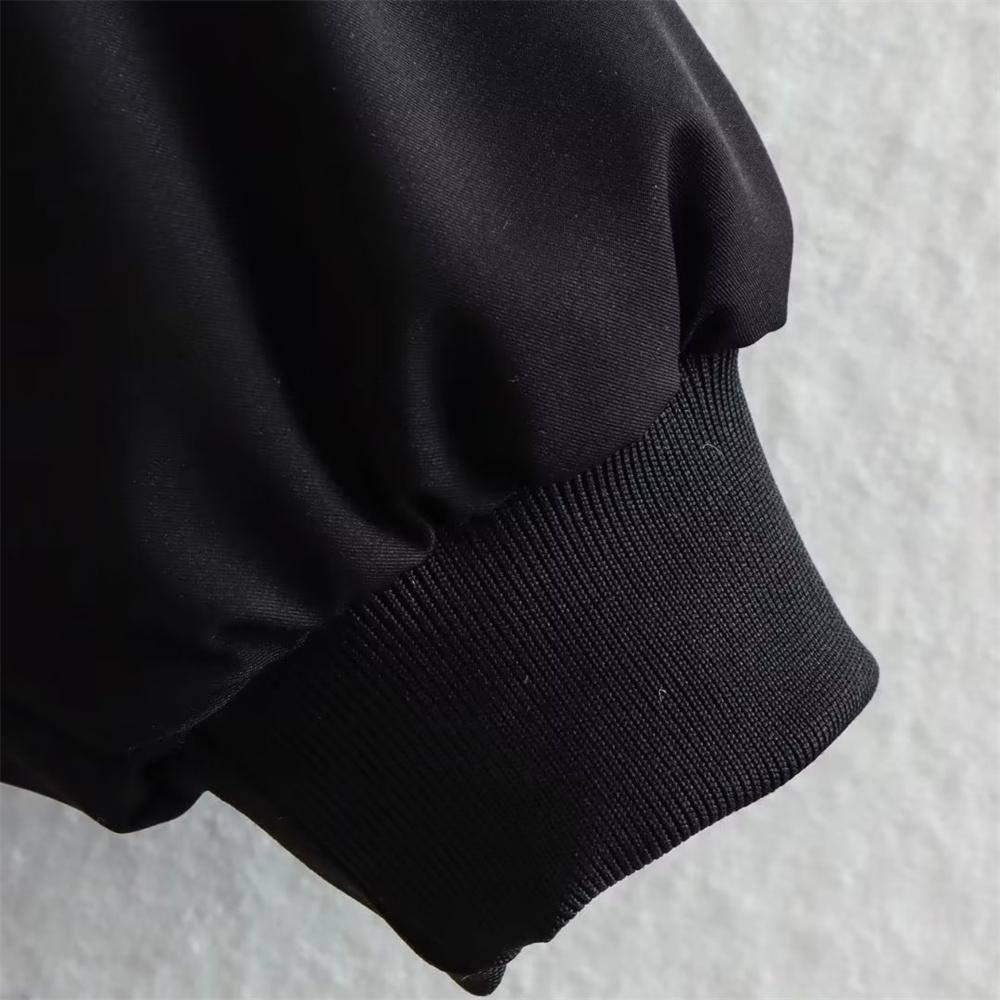 Осень/Зима Новая женская повседневная свободная хлопковая куртка-пилот с застежкой-молнией, бейсбольный костюм, пальто с длинным рукавом и воротником