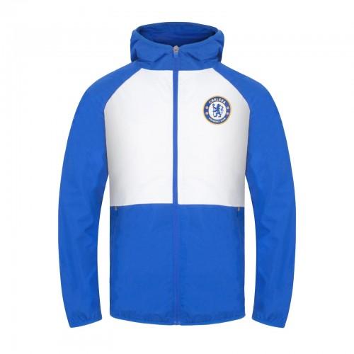 Chelsea FC Mens Crest Raglan Windbreaker