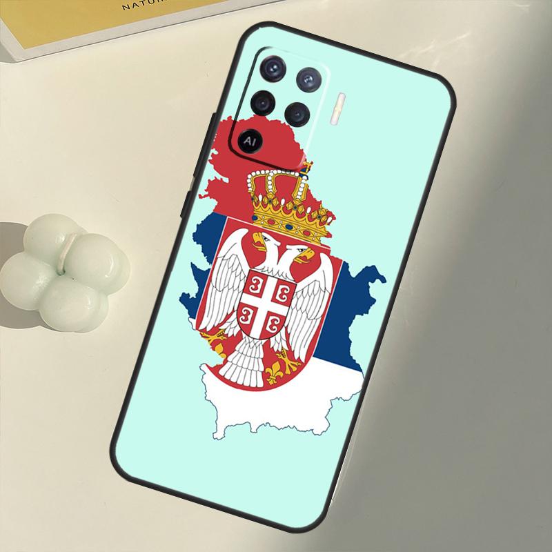 Крутой чехол с флагом Сербии для OPPO A53 A53S 2020 A5 A9 A31 A52 A72 A94 A74 A54 A83 A91 A93 A16 A15 Задняя крышка