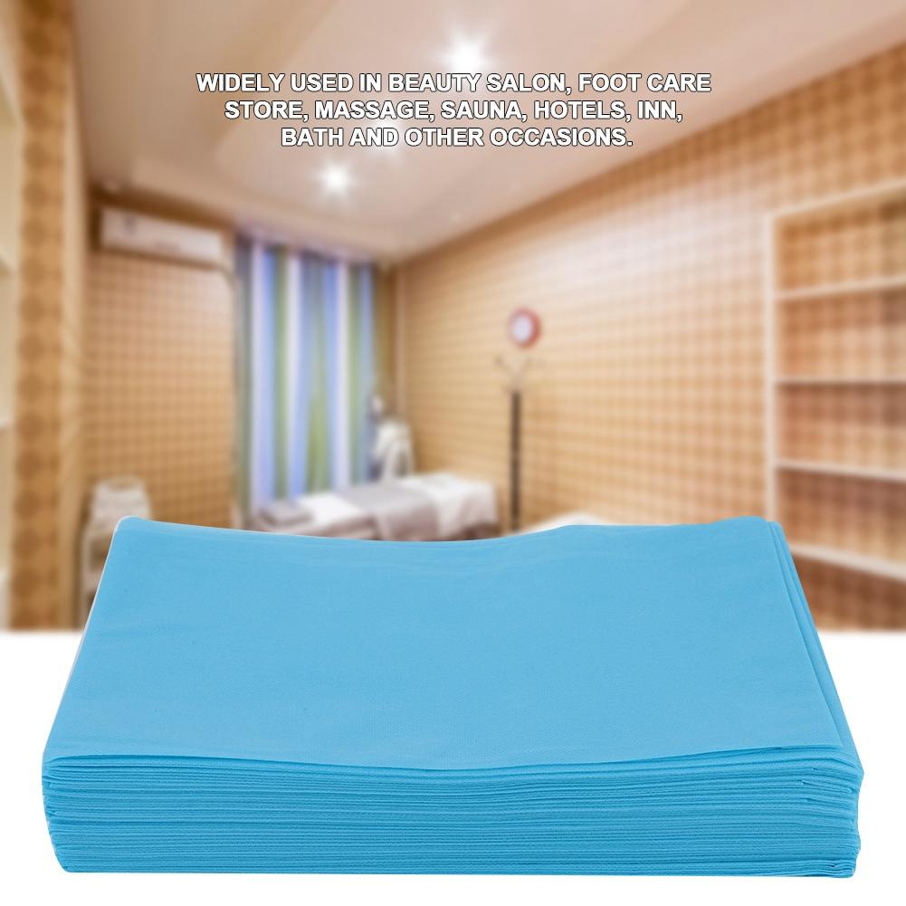 Disposable Bed Sheet Waterproof Oilproof Bed Cover for Salon SPA Tattoo Massage Table Hotels (White)