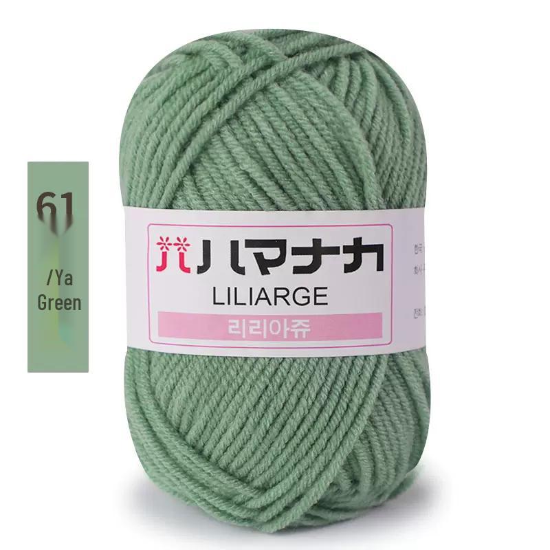 Пряжа из молочного хлопка, 4-слойная: Пряжа средней толщины для детских изделий, ручного вязания шарфов, вязания крючком обуви, кукол и DIY-проектов.