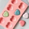 8 Cavities Wool Hreat Silicone Chocolate Mould Love Candy Biscuit Jelly Ice Baking Tool Cake Decor Mold Soap Candle Making Gifts