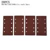 20pcs Sandpaper Sanding Sheets Punched & Mixed Grits 60/80/120/240
