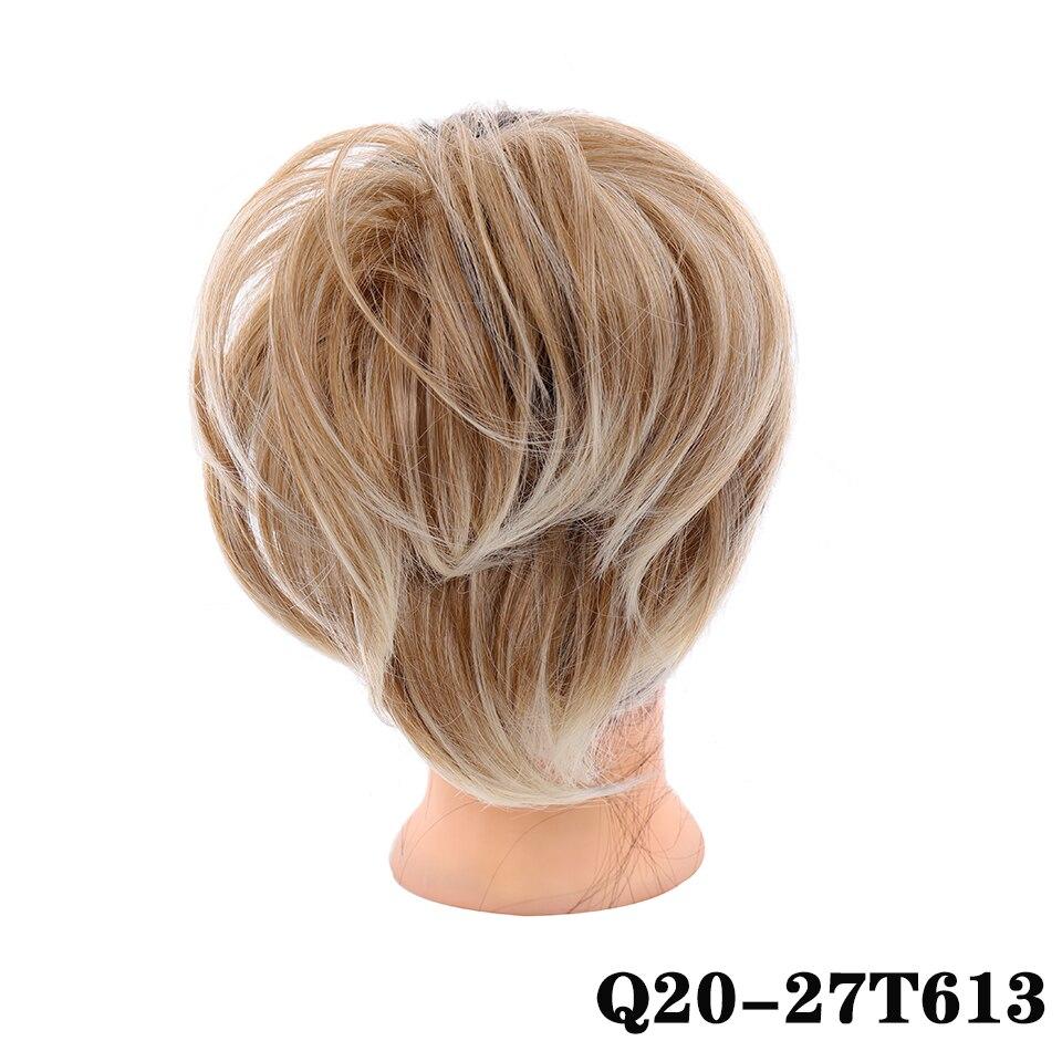 LUPU Короткие прямые шиньон синтетические волосы пучок резинка резинка для волос хвост шиньон для женщин хвосты натуральные накладные волосы