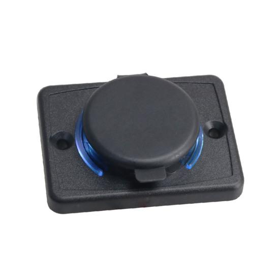 Автомобильное зарядное устройство с двумя портами и откидной крышкой, быстрая зарядка USB-зарядным устройством для автофургонов, телефонов, планшетов, лодок, квадроциклов, универсальная зарядная станция для транспортных средств на 12–24 В