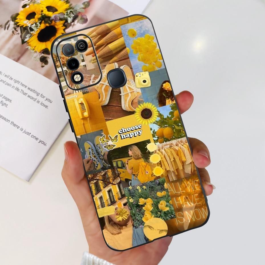 Чехол для телефона Infinix Hot 10 Play X688C X688D Милый дизайн Мягкая силиконовая задняя крышка Для Infinix Hot 10 X682 Hot10 10 Lite X657B