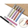 5 Pcs Aluminum Pencil Extenders Metal Handle Pen Holder Lengthener School Office Supplies Art Writing Tool for Studen