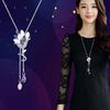 Necklace Long Temperament Lady Pendant Accessories Dress Sweater Korean Jewelry Necklace ARI