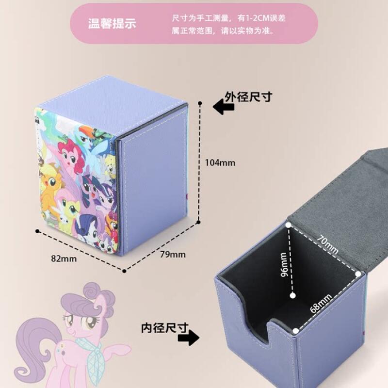 My Little Pony Card Box Pinkie Pie Fluttershy Applejack Diy High Quality Collection Card Storage Box Anime Peripheral Toy Gifts