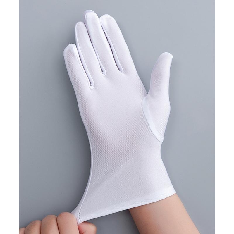 1 пара Роскошные выставочные перчатки Мягкие удобные варежки Перчатки устойчивые к царапинам для ювелирных витрин