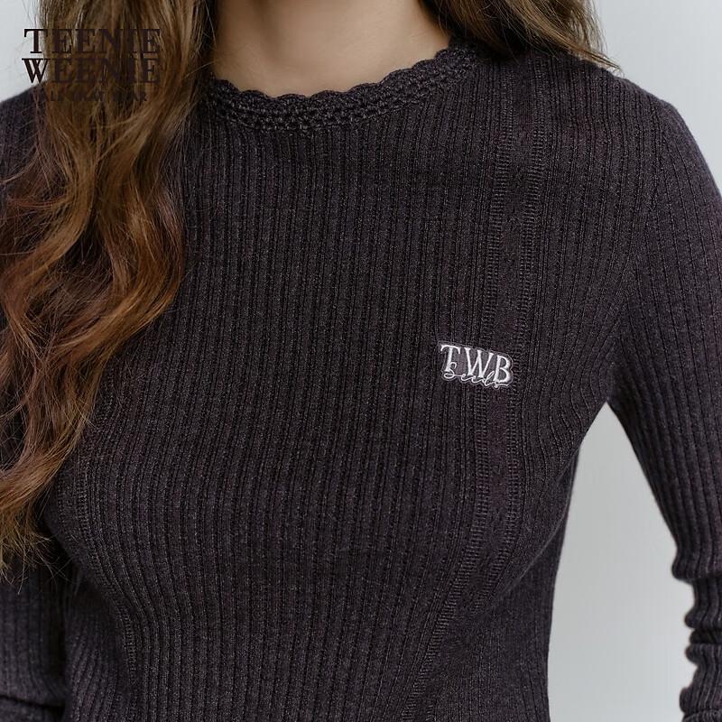 Teenie Weenie Bear Hand-Crocheted Textured Knit Sweater