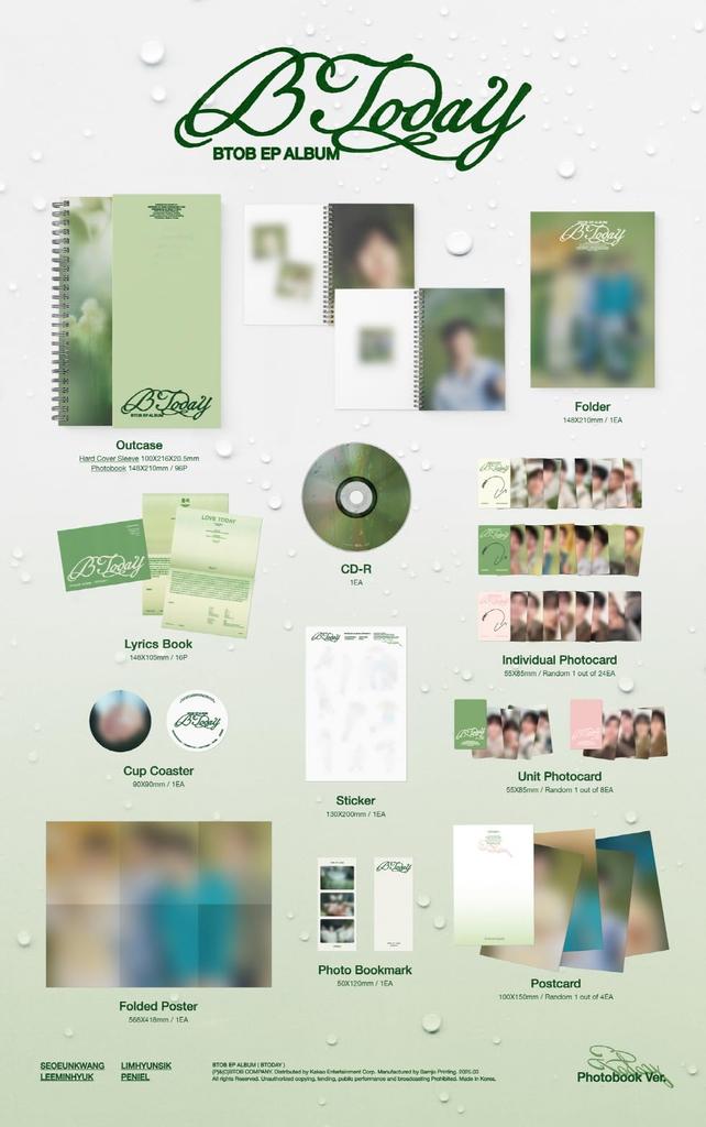 BTOB BTODAY EP Album 2 pieces set (Set)