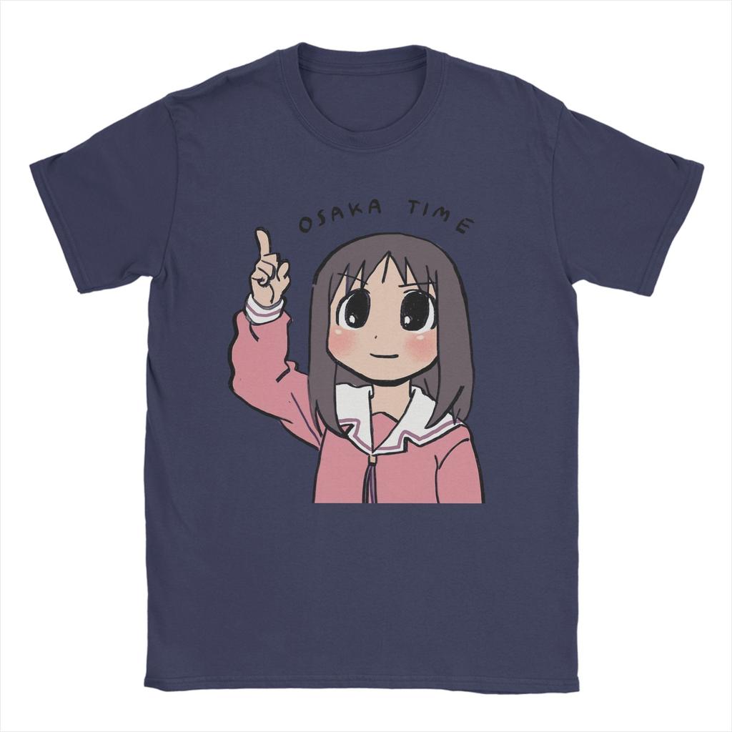 Мужские футболки Osaka Time Ayumu Аниме Azumanga Daioh Винтажные Хлопковые Футболки с Короткой Рукавой Круглый Вырез Одежда Печать