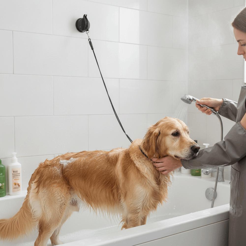 Professional Pet Bath Holder Anti Movement Grooming Restraint Leash Cat Bathing