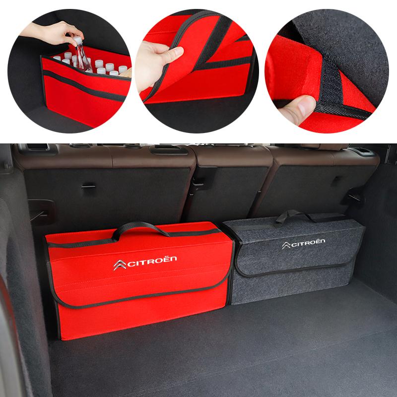 ARC1 Citroen Car Trunk Organizer Box Large Capacity Folding Storage Bag For C1 DS3 C2 C3 Vts C4 Saxo C4L C5 C6 C8 Xsara C3-XR Picasso