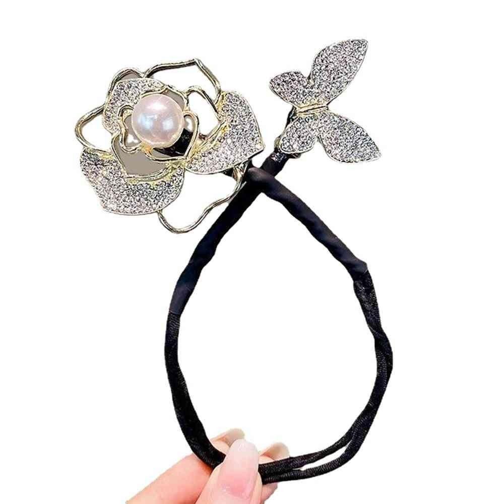 Fashion Hair Styling Tools Girl Accessories Magic Bow Clip Hairpin Bun Bow Hair Iron Curler Braider