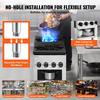 Commercial Gas Range Stove 2 Burners Countertop Cooking Hot Plate Kitchen