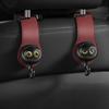 Car Headrest Hooks Cute Cat Headrest Purse Hook Vehicle Coat Organizer For Women Men Bag Hat Van Automotive Road Trip Backpack