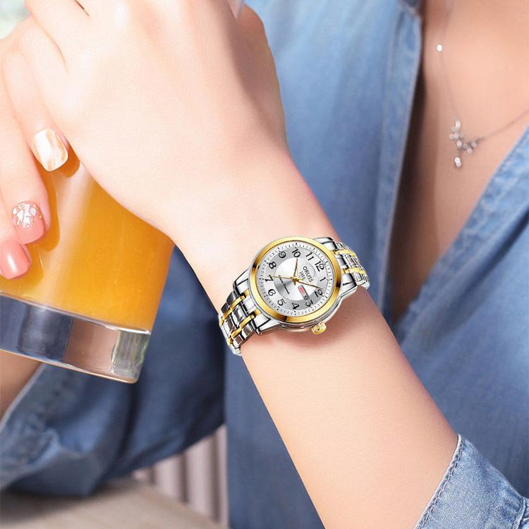 Водонепроницаемые женские часы Женские наручные часы Кварцевые женские женские часы из вольфрамовой стали