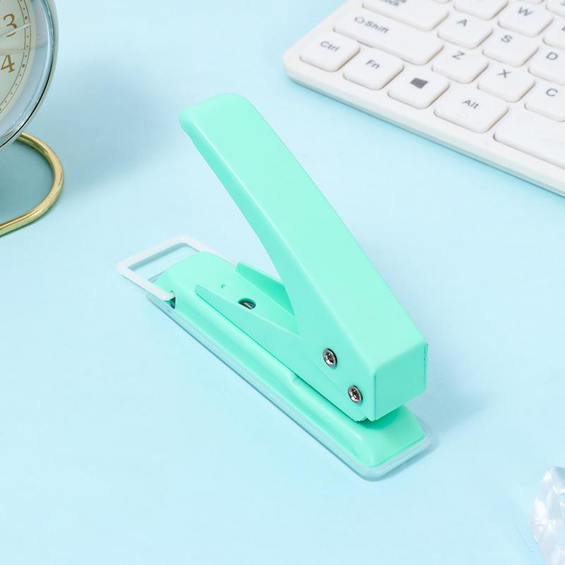 Дырокол для бумаги Macaron Color Loose-Leather формата А4, круглое отверстие 6 мм для самостоятельного изготовления и для студентов