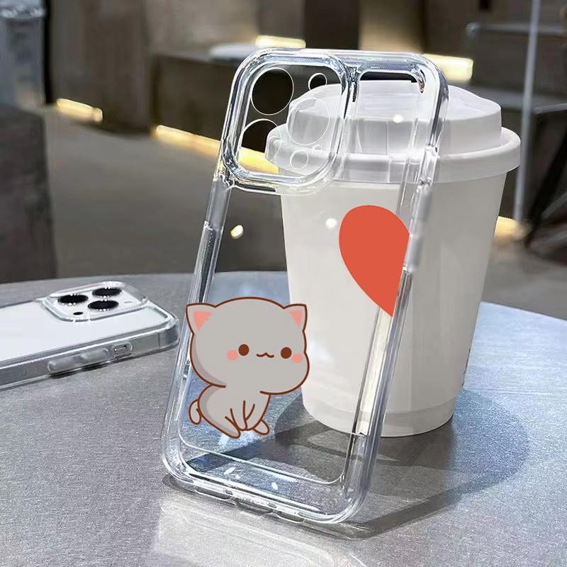 Cute Animal Cat Pattern Phone Case For Xiaomi Mi 15 T Pro 14T 13T 12T Mi 17 Pro 15 14 13 12 11 Lite 5G Clear Bumper Cover