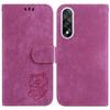 For OnePlus Nord 5 5G Wallet Case Tiger Imprint Leather Shockproof Phone Cover with Wrist Strap
