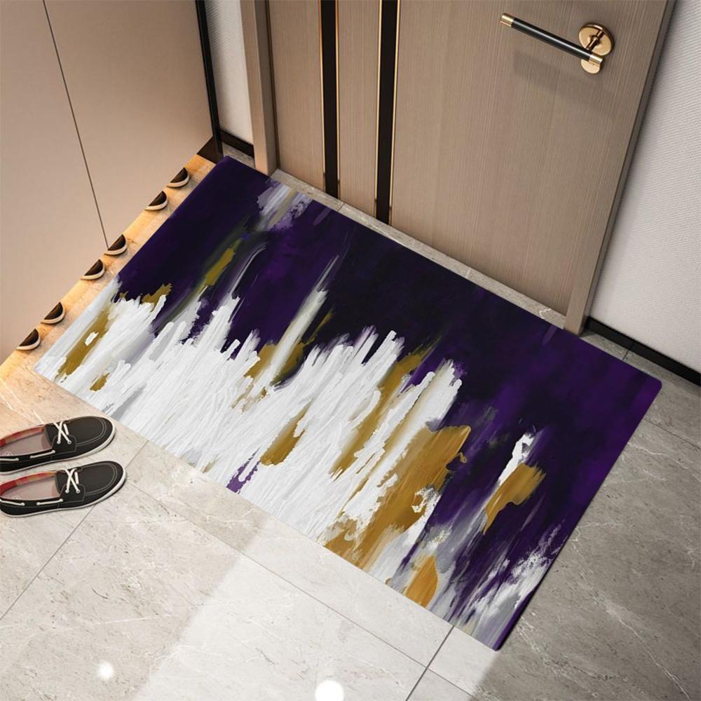 Abstract Art  Welcome Mat Non Slip Bedroom Kitchen Entrance Doormat Polyester Floor Rug Washable Home Decor Carpet