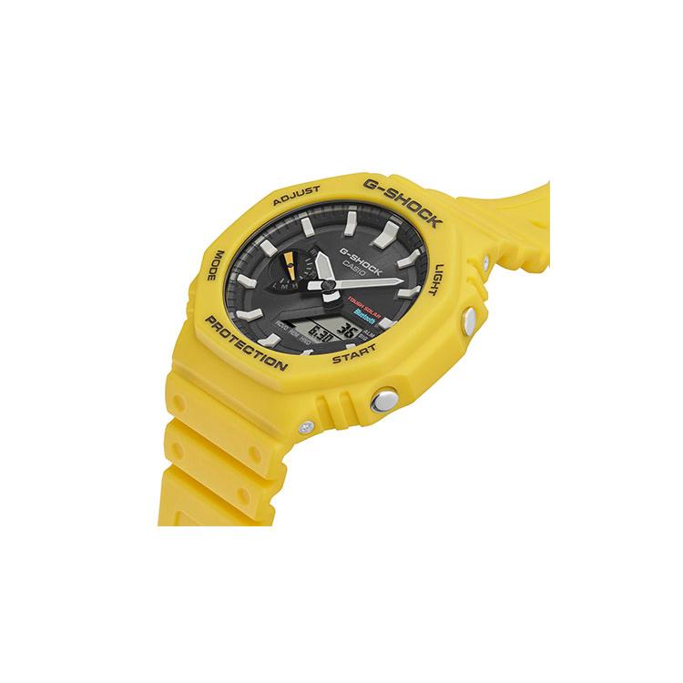 Casio Мужские часы с двойным дисплеем (жидкокристаллический/аналоговый) Серия Черные часы GA-B2100C-9APR GA-B2100C-9APR