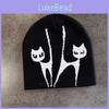 Street Urban Knit Hat With Ear Protection Fox Embroidery Design For Daily
