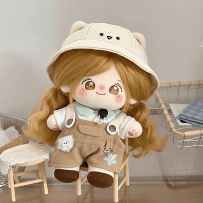 1 набор Мультяшный комбинезон 20 см Одежда для хлопковой куклы Наряд Одежда для хлопковой куклы-кошки Мини Модная одежда для плюшевой куклы