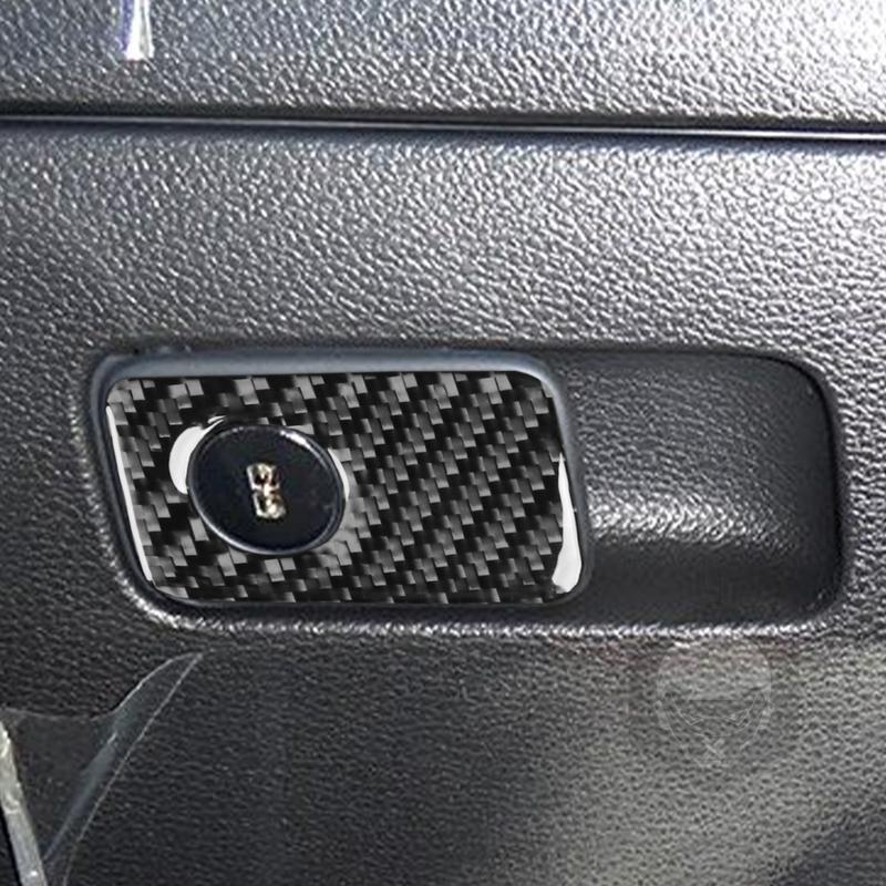 For Hyundai Sonata 9 2015 2016 2017 Glove Box Handle Real Carbon Fiber Sticker Car Interior Accessories