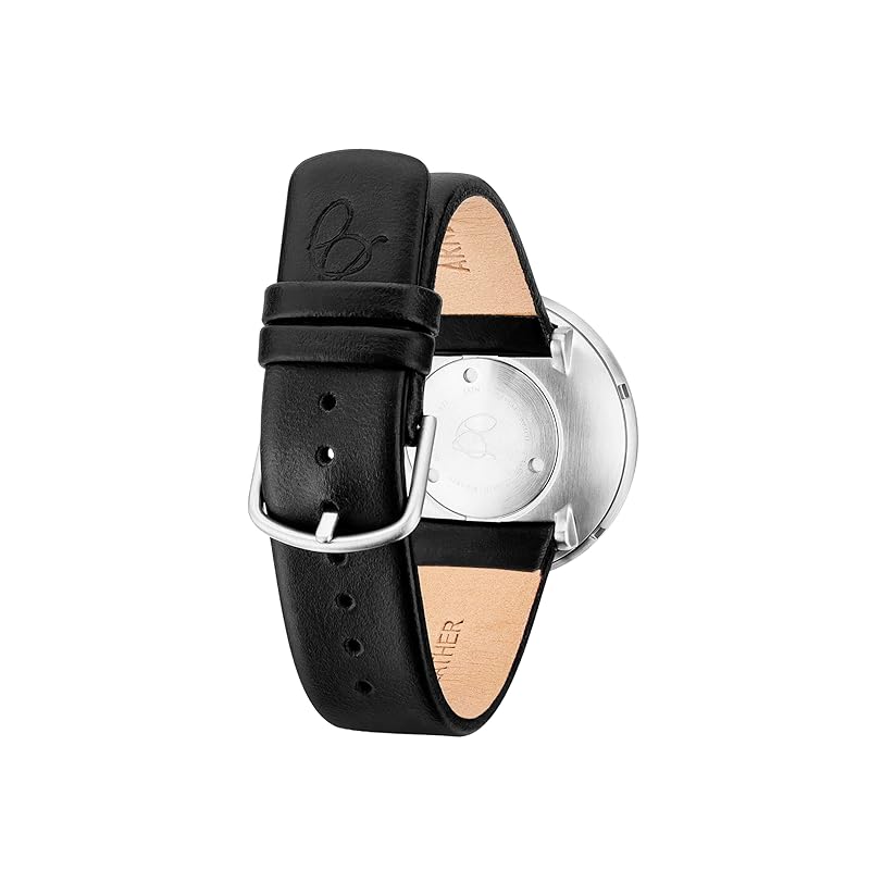 ARNE JACOBSEN watch 40mm nordic design Daily life waterproof (Quiet design without second hand) BANKERS 53102-2001 white black leather