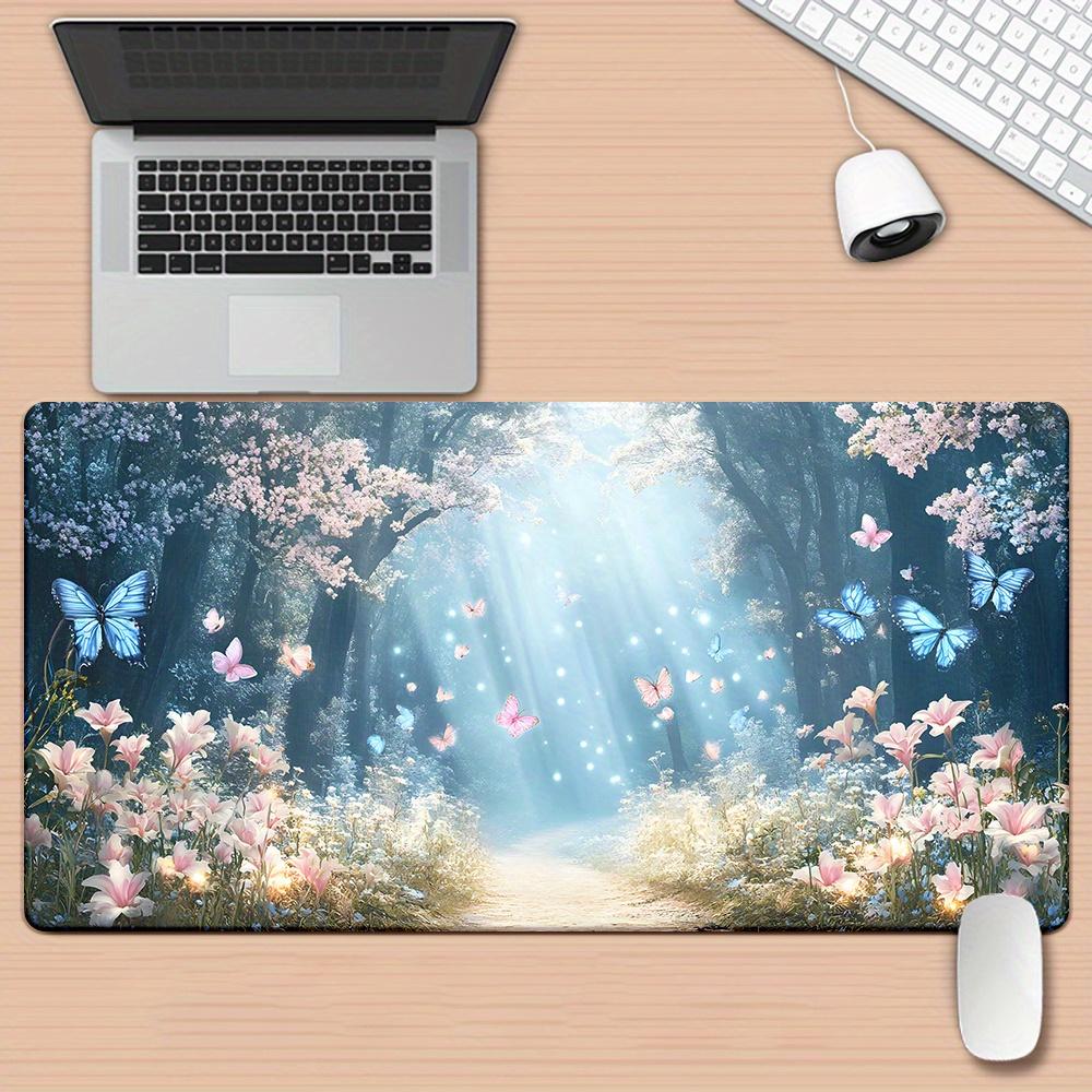 Gaming Desk Mouse Pad Professional Desk Mat Comfort Cloth Surface Anti Slip Rubber Base for Home Office PC Laptop Work Ideal Gam