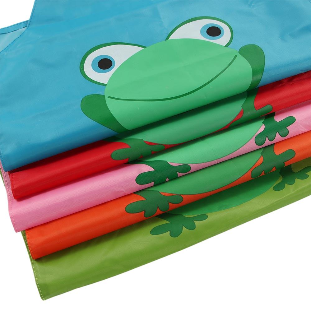Craft Art Painting Cooking Cute Kids Cartoon Frog Printed Frog Design Apron Children Waterproof