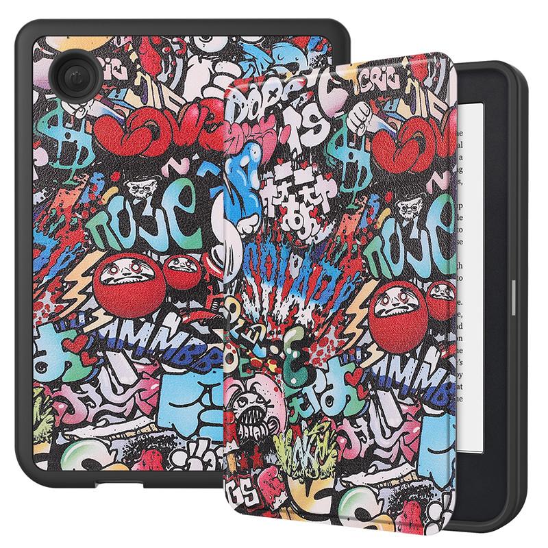 Чехол funda для KOBO Clara 2E Чехол 2022 Smart Cover Искусственная кожа Силиконовая задняя крышка Полный корпус Чехол для электронной книги для Etui Kobo Clara 2e Чехол Capa