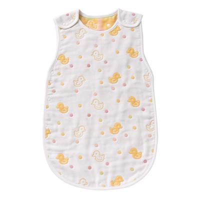 De Gauze Chick Pattern Sleeper Защита от холода для младенцев из хлопка Сделано в Японии H 58 x 35 см [Creme Coco] 6-слойный [Мягкий/легкий знакомый] 100% (слоновая кость)