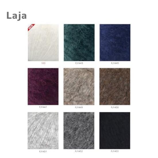 NASKA Hand Knitted Yarn Raja Extra Thick Type Gray 50g 150m Set of 5 Balls COL.FJ1449 Approx. T-3